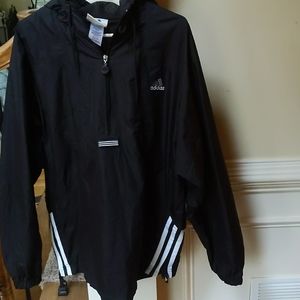 Adidas windbreaker / rain jacket with hood